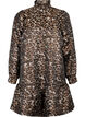 Kurzes Jacquardkleid mit Leopardenmuster, Brown Leo AOP, Packshot image number 0