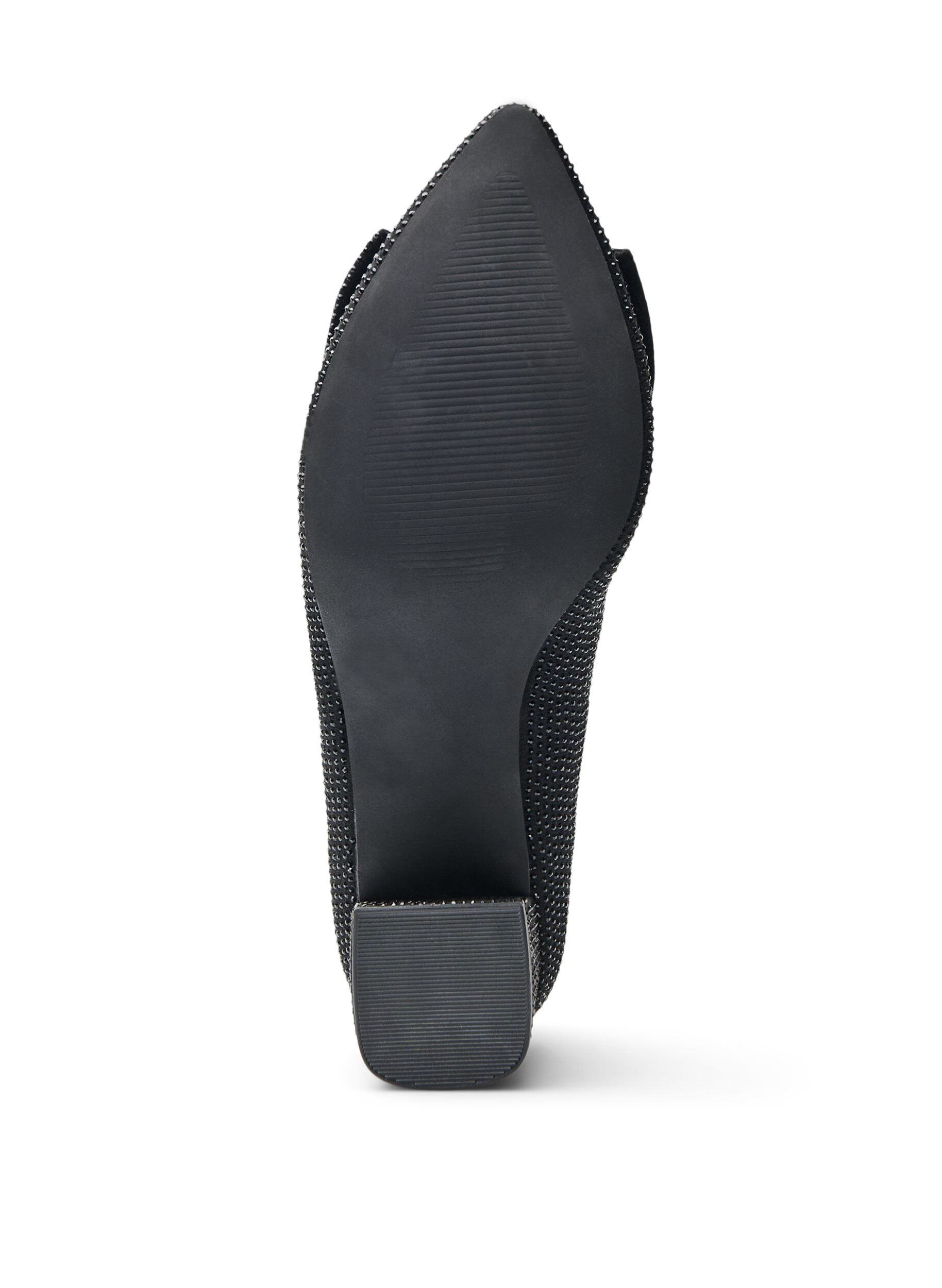 Zizzi Extra-Weite &ndash; 	Pumps mit Schleife und Strasssteinen., Schwarz, Packshot image number 5