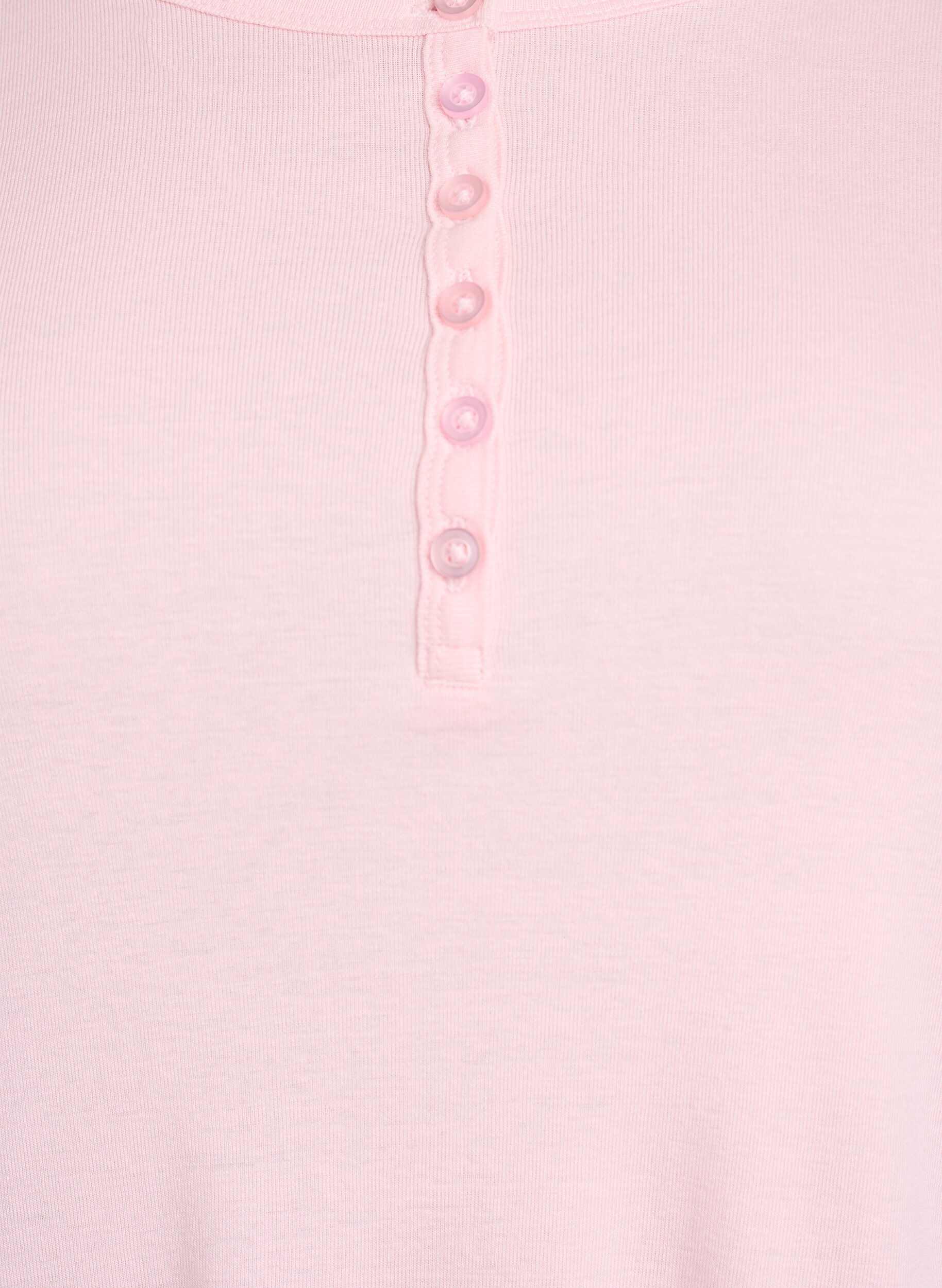 Zizzi Jerseybluse mit Kn&ouml;pfen und welligen Kanten, Pink, Packshot image number 2