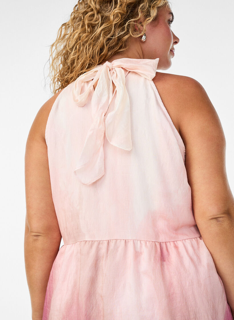 Robe midi dos nu, Rose, Model image number 2