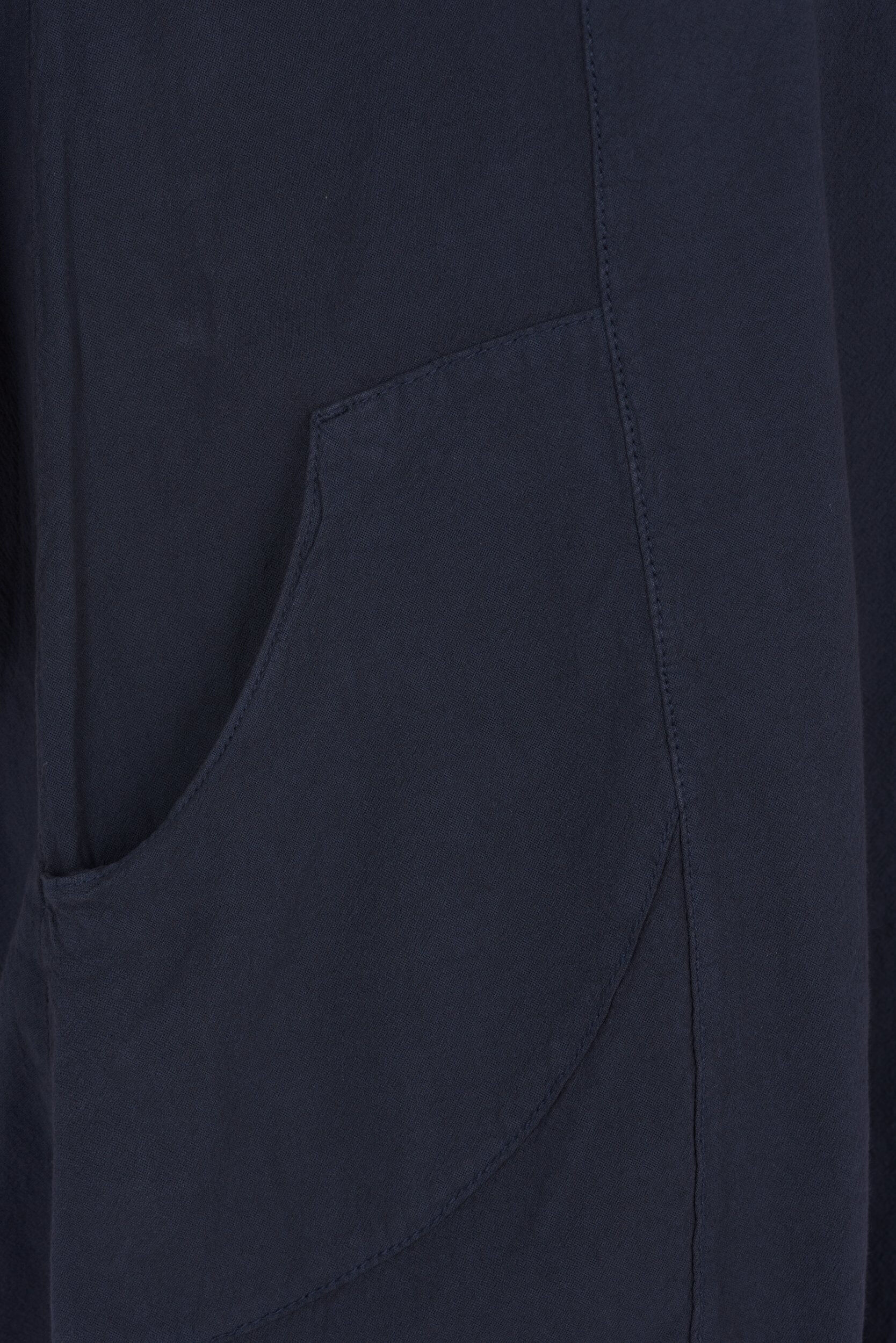 Zizzi Robe en coton &agrave; manches courtes, Bleu, Packshot image number 3