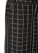 Karierte Hose mit weitem Bein, Schwarz, Packshot image number 2