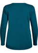 Top basic en jersey avec manches longues, Vert fonc&eacute;, Packshot image number 1