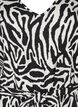 Kleid mit 3/4-&Auml;rmeln und Zebraprint, Schwarz, Packshot image number 2