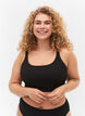 Haut de bikini avec structure en cr&ecirc;pe, Black, Model image number 0