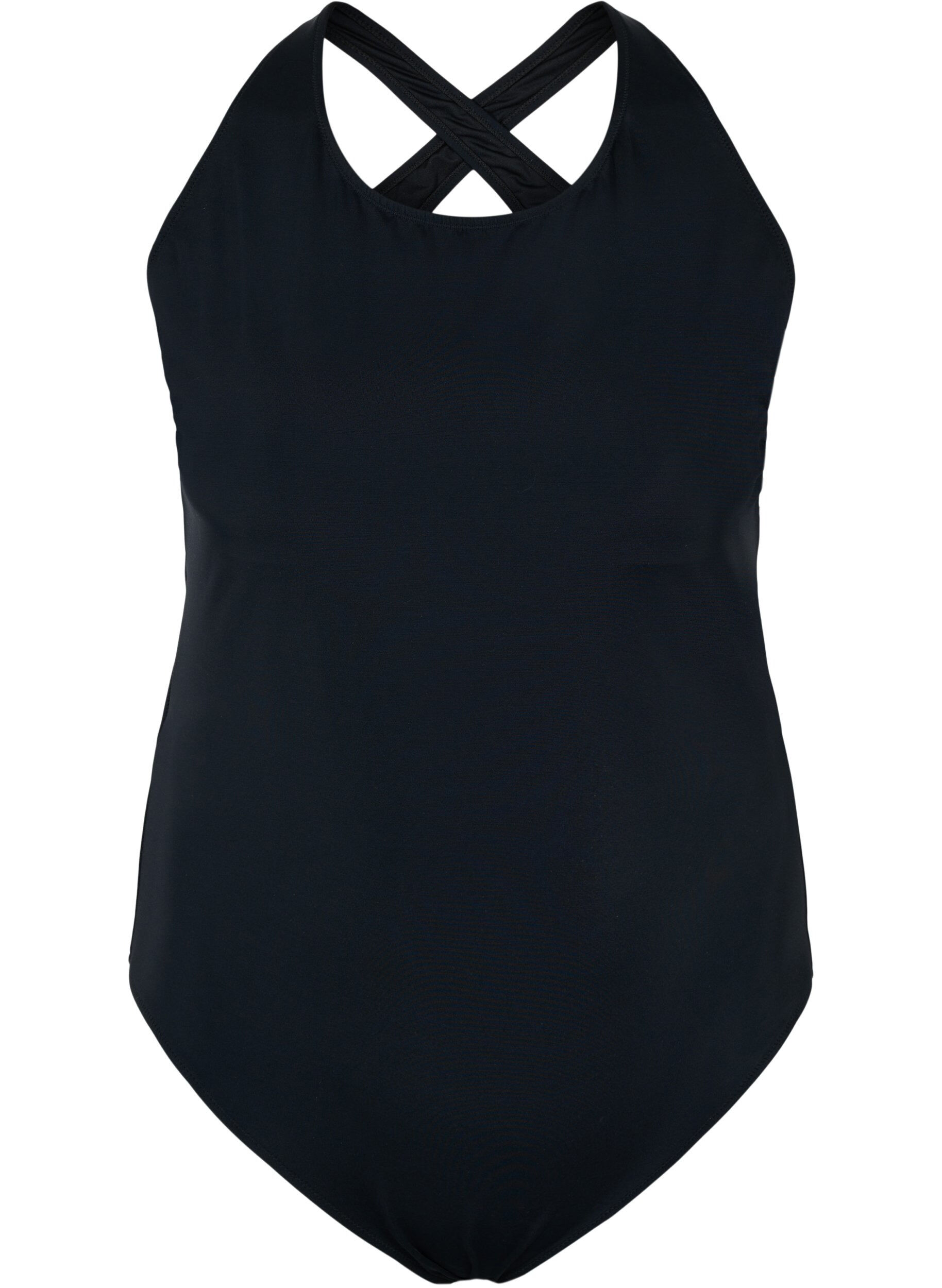 Zizzi Maillot de bain avec dos crois&eacute;, Black, Packshot image number 0