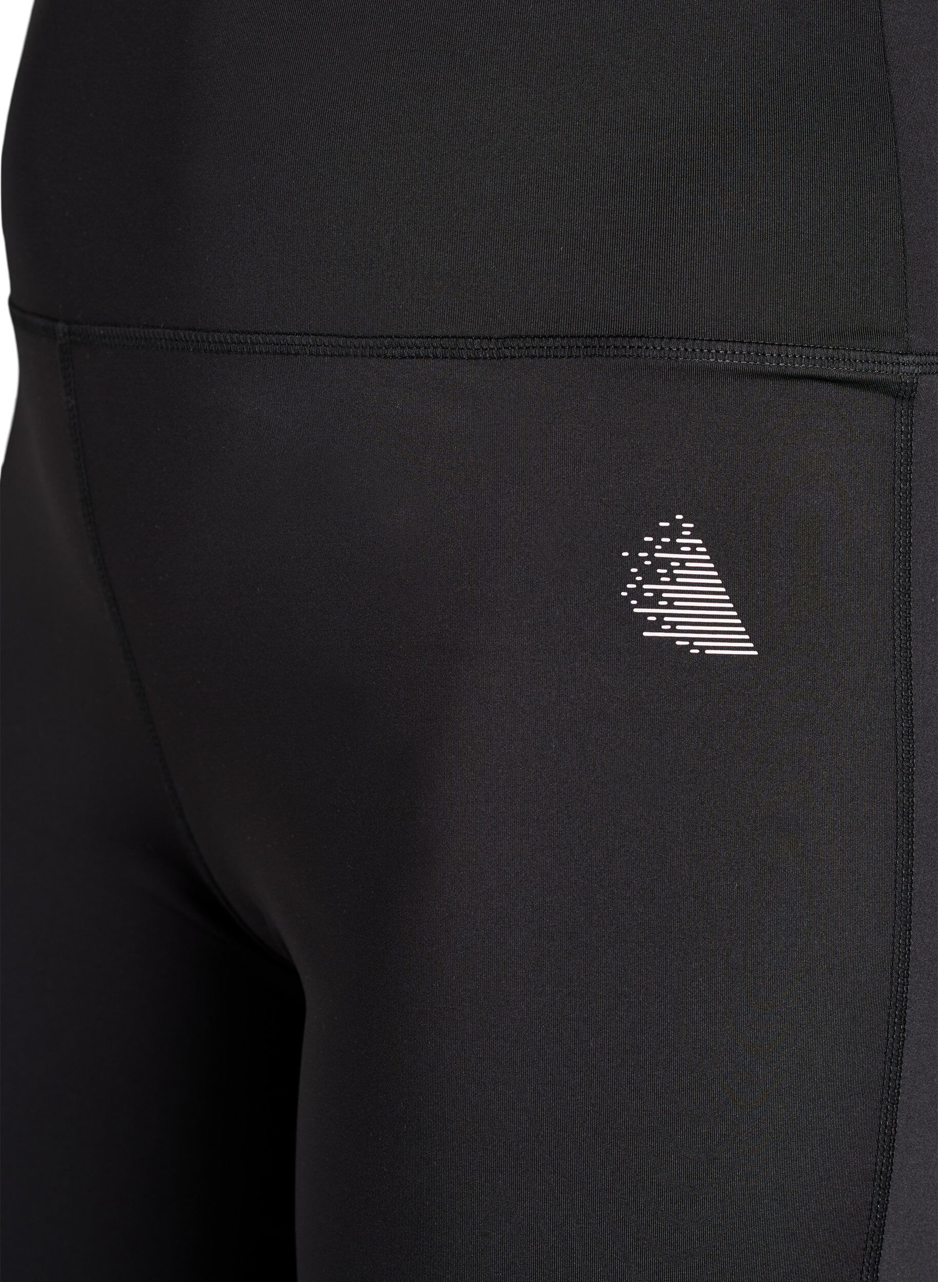Zizzi Ausgestellte Trainingshose mit hoher Taille, Schwarz, Packshot image number 2