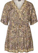 Tunika aus Viskose mit Paisley-Print und Bindeband, Gelb, Packshot image number 0