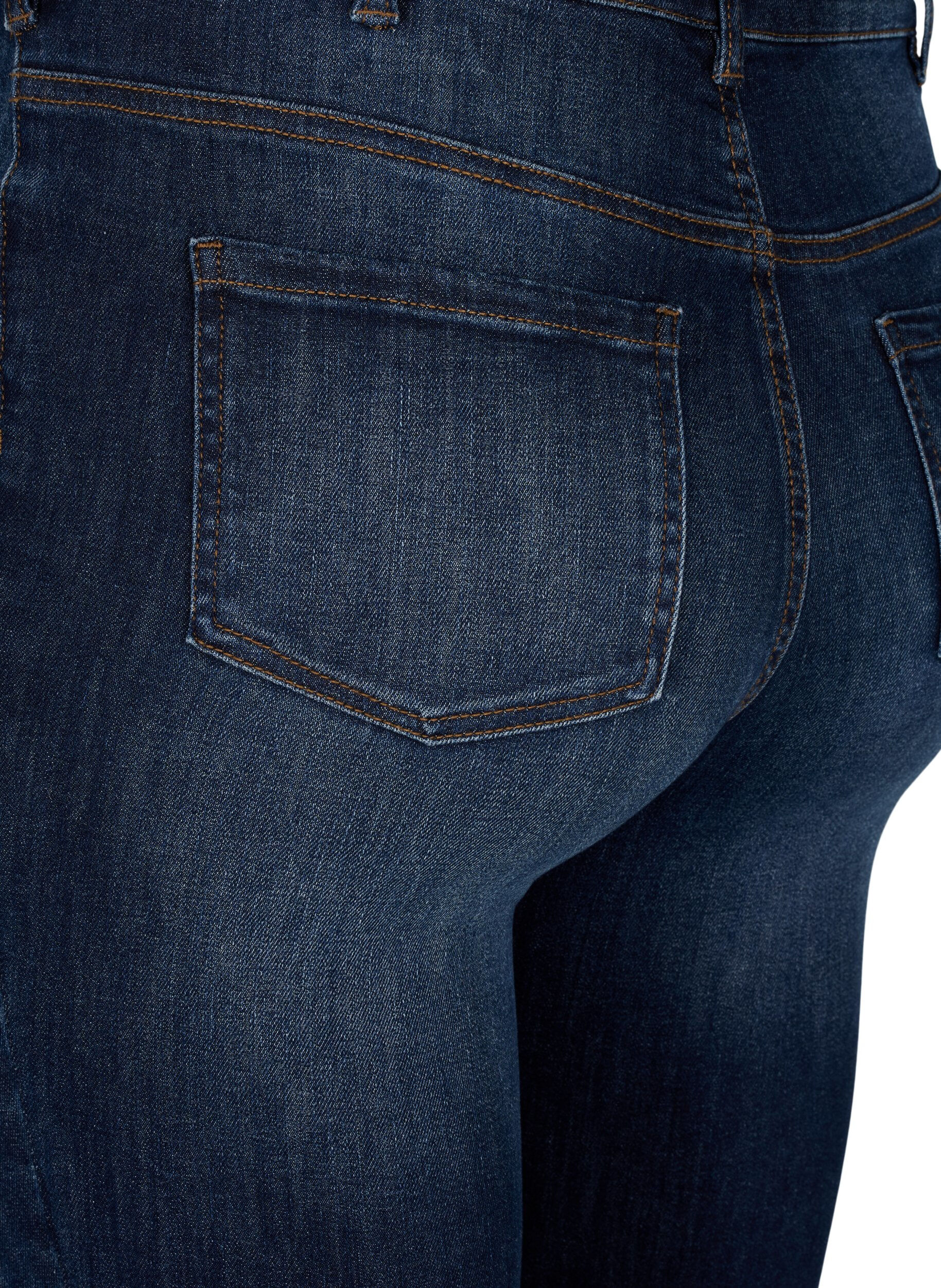 Zizzi Jean super slim &agrave; taille haute, Dark Blue, Packshot image number 3
