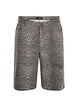 Bermuda en jean avec imprim&eacute; l&eacute;opard, Marron, Packshot image number 0