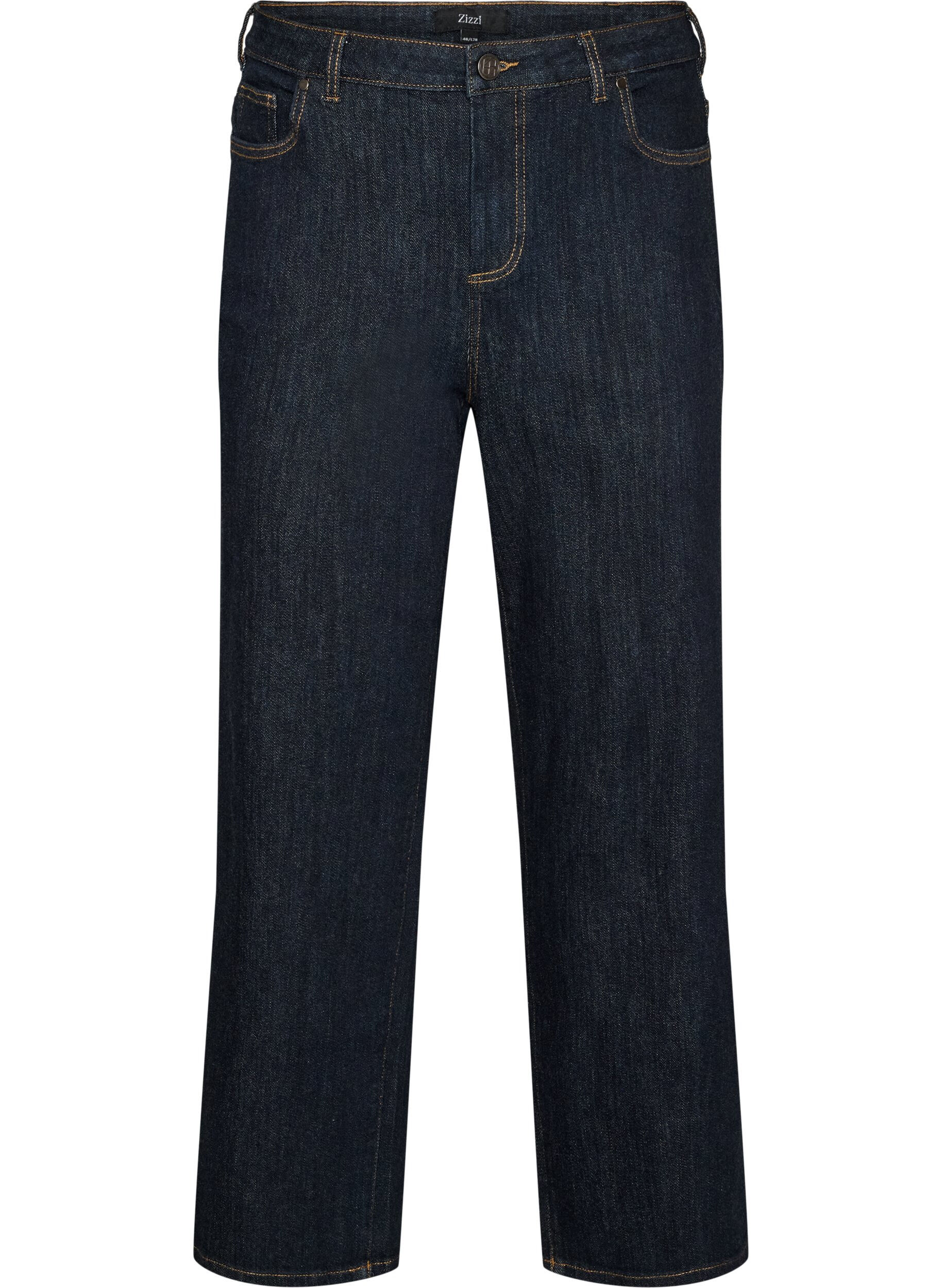 ZizziStraight Fit Jeans Kiana mit hoher Taille, Blau, Packshot image number 0
