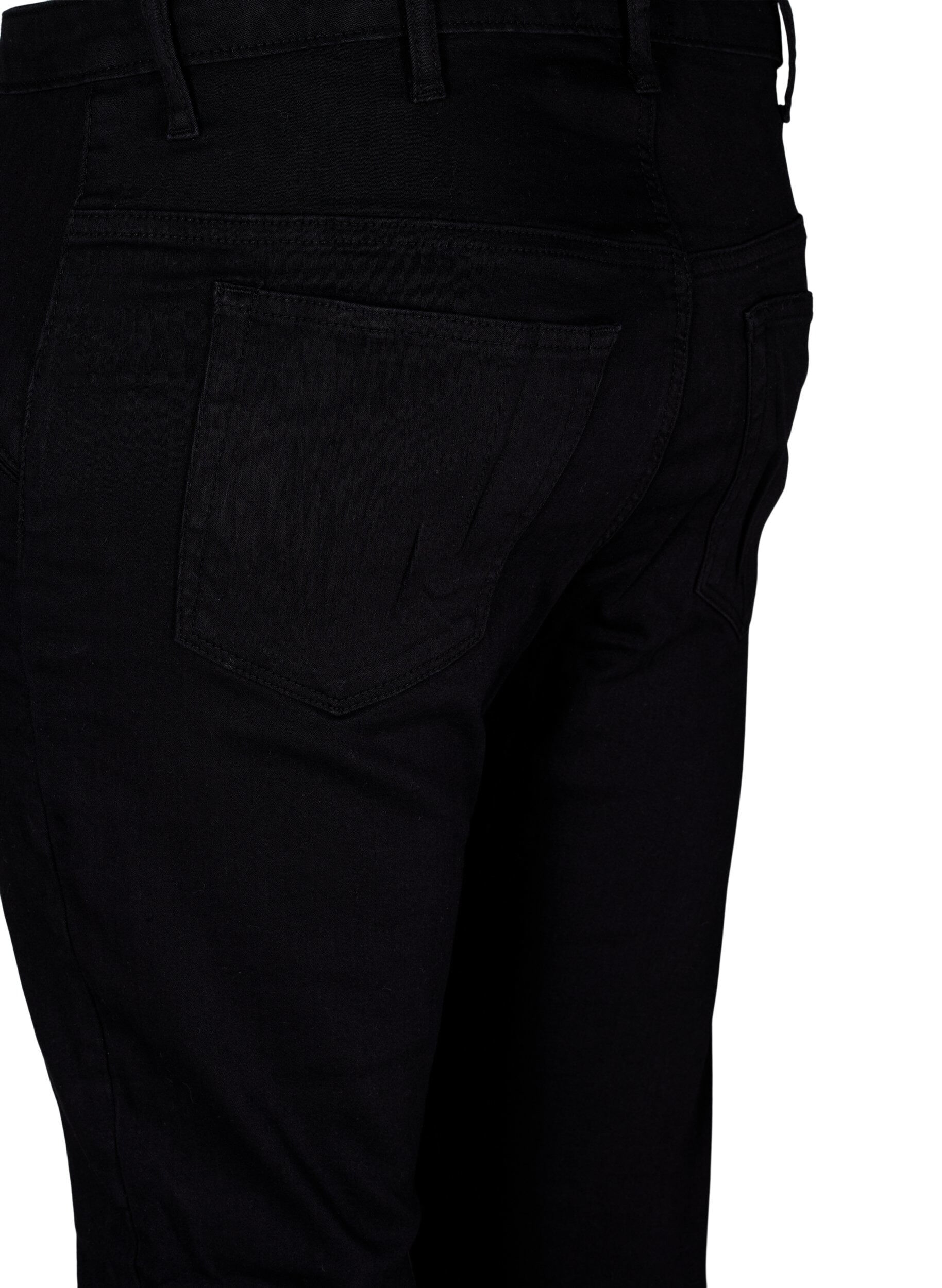 Zizzi Jean Amy super slim avec d&eacute;tail, Black, Packshot image number 3