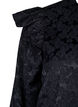 Robe en jacquard avec des manches longues et des détails à volants, Noir, Packshot image number 3