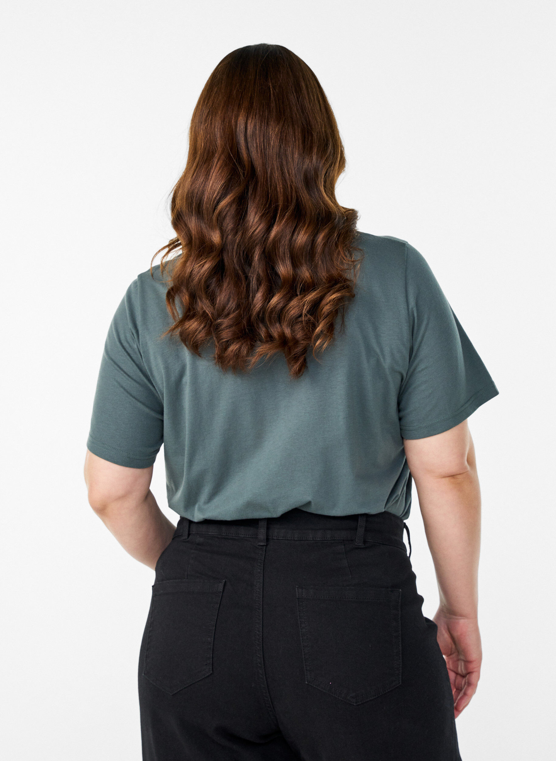 ZizziT-shirt imprim&eacute;, Vert, Model image number 2