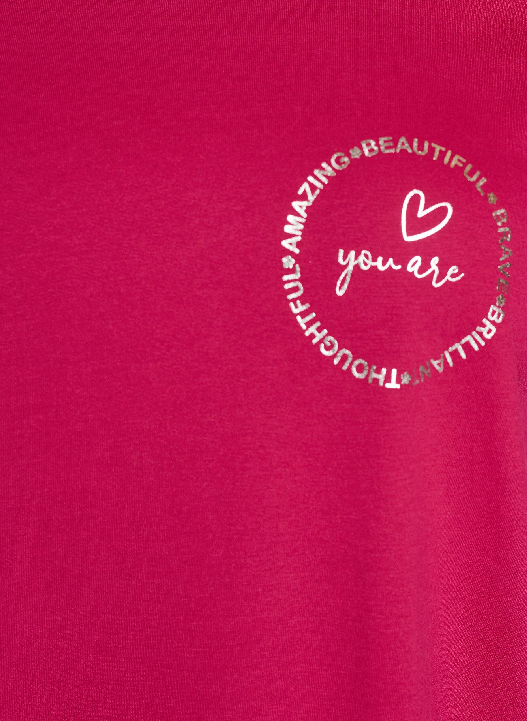 ZizziT-Shirt mit Print, Rot, Packshot image number 2