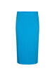 Jupe midi moulante en viscose, Ibiza Blue, Packshot image number 0