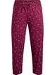 Baumwoll-Pyjamahose mit hohem Bund, Dunkles Bordeaux, Packshot image number 0