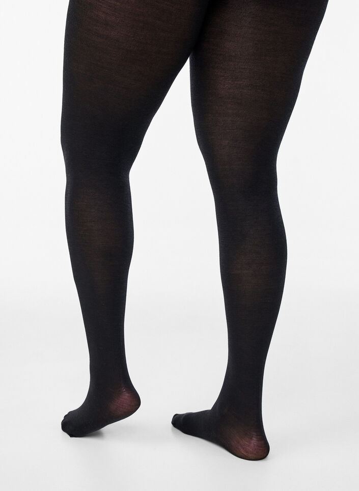 Wollstrumpfhose, Schwarz, Packshot image number 1