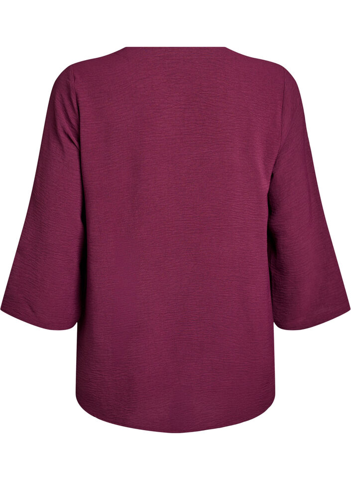 FLASH - Bluse mit 3/4-Ärmeln, Dunkles Bordeaux, Packshot image number 1