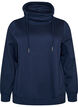 Sweat &agrave; col montant et poches, Bleu, Packshot image number 0