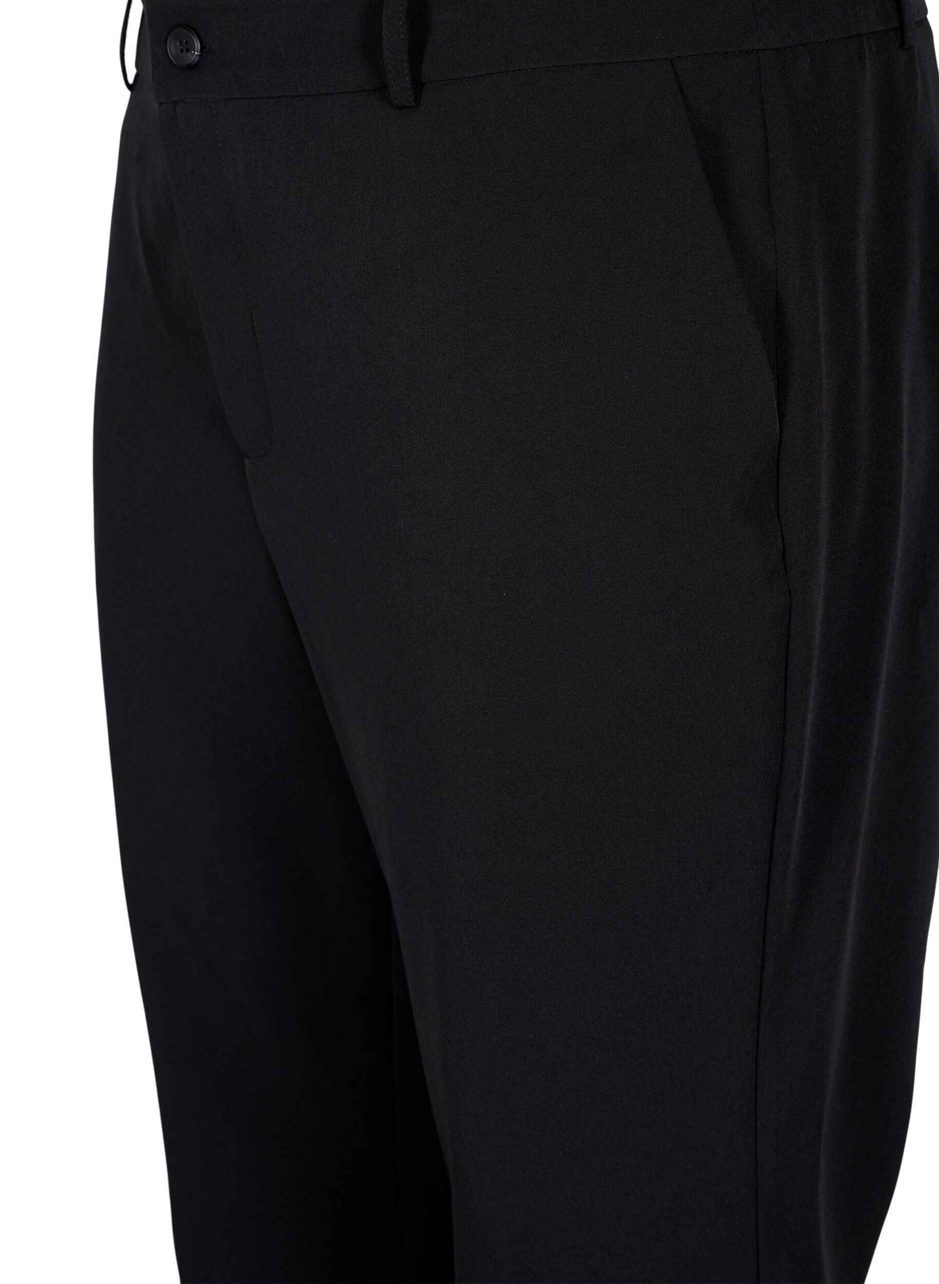 Zizzi Bootcut-Hose, Schwarz, Packshot image number 2