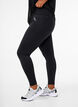 Trainingstights mit Fleecefutter, Schwarz, Model image number 0