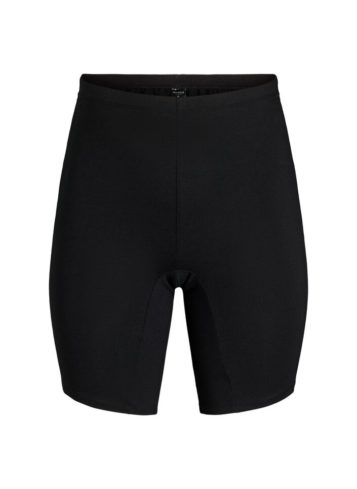 Panty aus Baumwolle mit langem Bein, Schwarz, Packshot image number 0