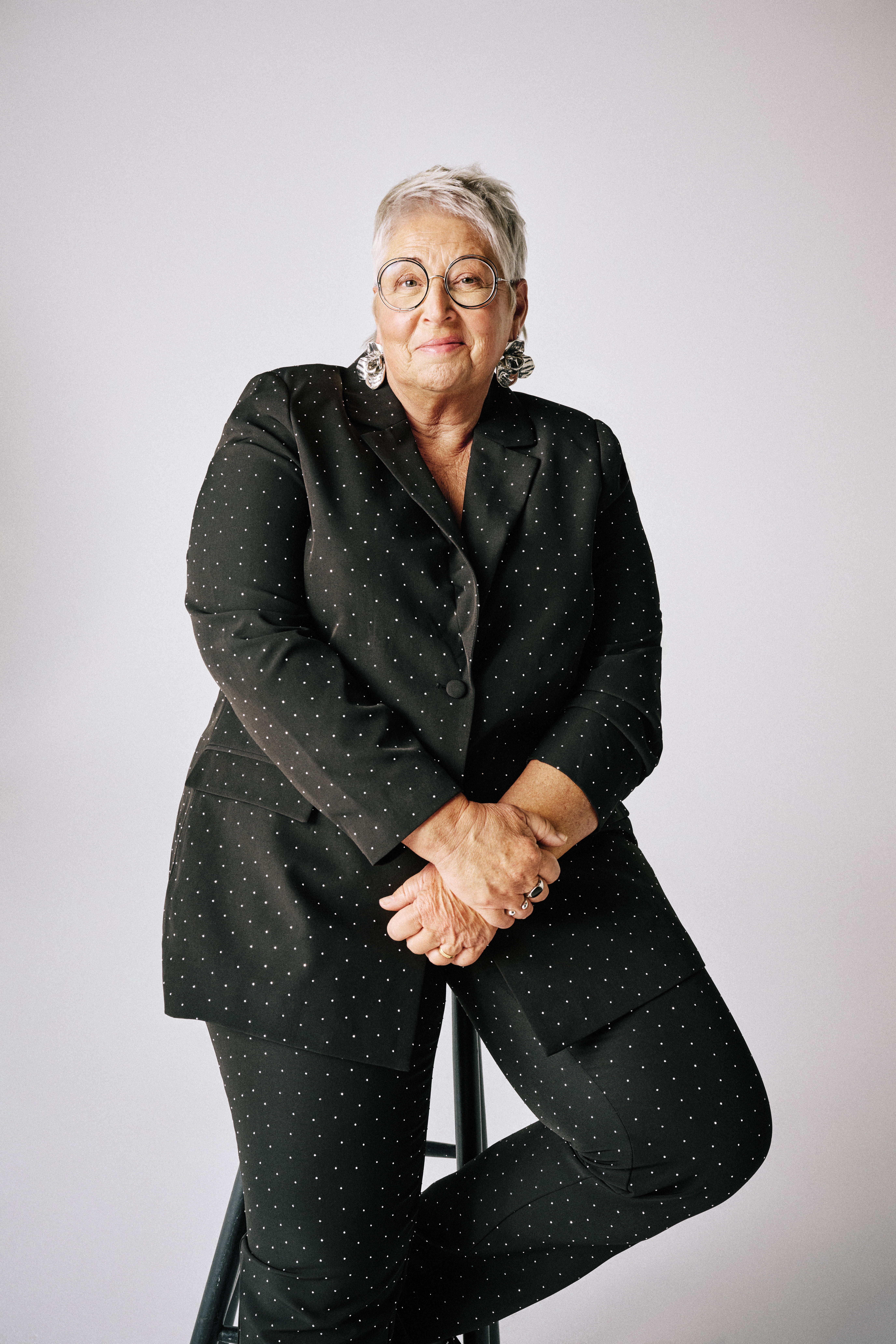 Zizzi Blazer-Set mit Strasssteinen, , Model