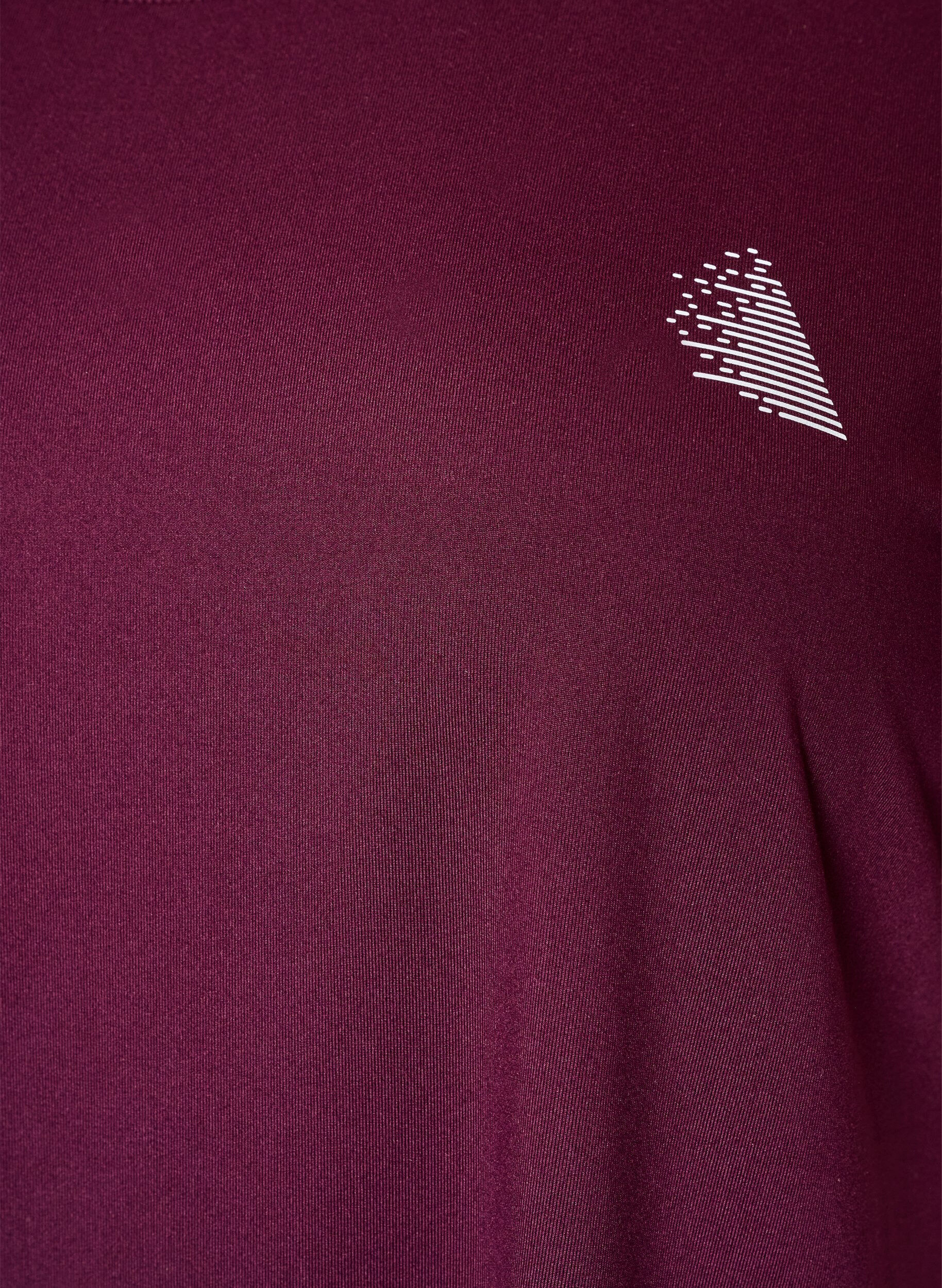 ZizziT-shirt d'entra&icirc;nement long, Violet, Packshot image number 2