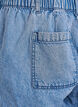 Locker geschnittene Jeansshorts mit hoher Taille, Blau, Packshot image number 3