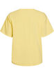 T-shirt en coton bio avec un petit motif sur le devant, Jaune, Packshot image number 1