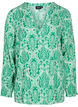 Blouse en viscose imprimée avec smock, Jolly Green Oriental, Packshot image number 0