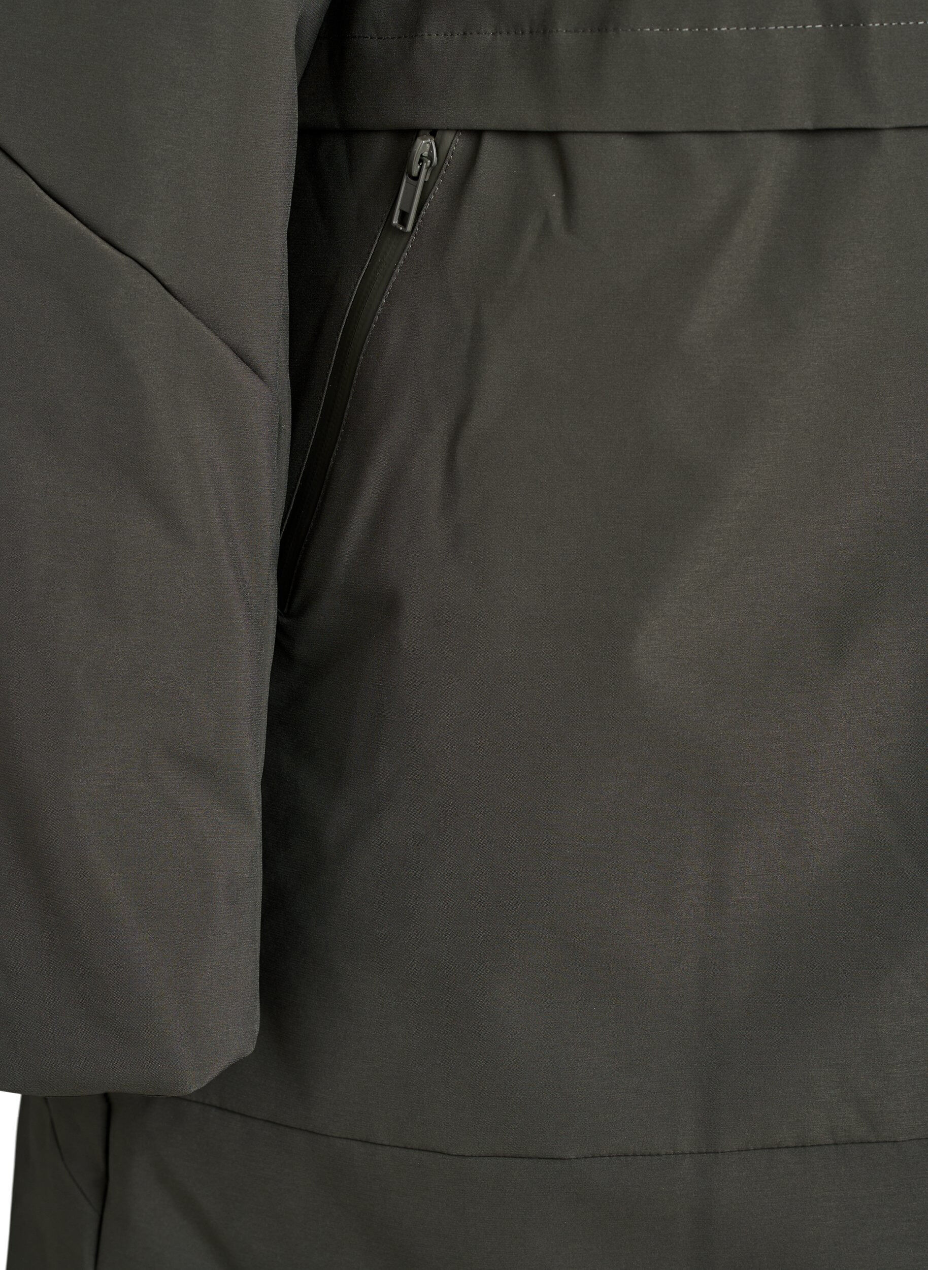 Zizzi Winterjacke mit verstellbarer Taille, Gr&uuml;n, Packshot image number 3