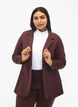 Blazer simple avec fermeture à boutons, Bordeaux foncé, Model image number 2
