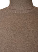 Locker gestrickter Pullover mit Rollkragen, Braun, Packshot image number 2