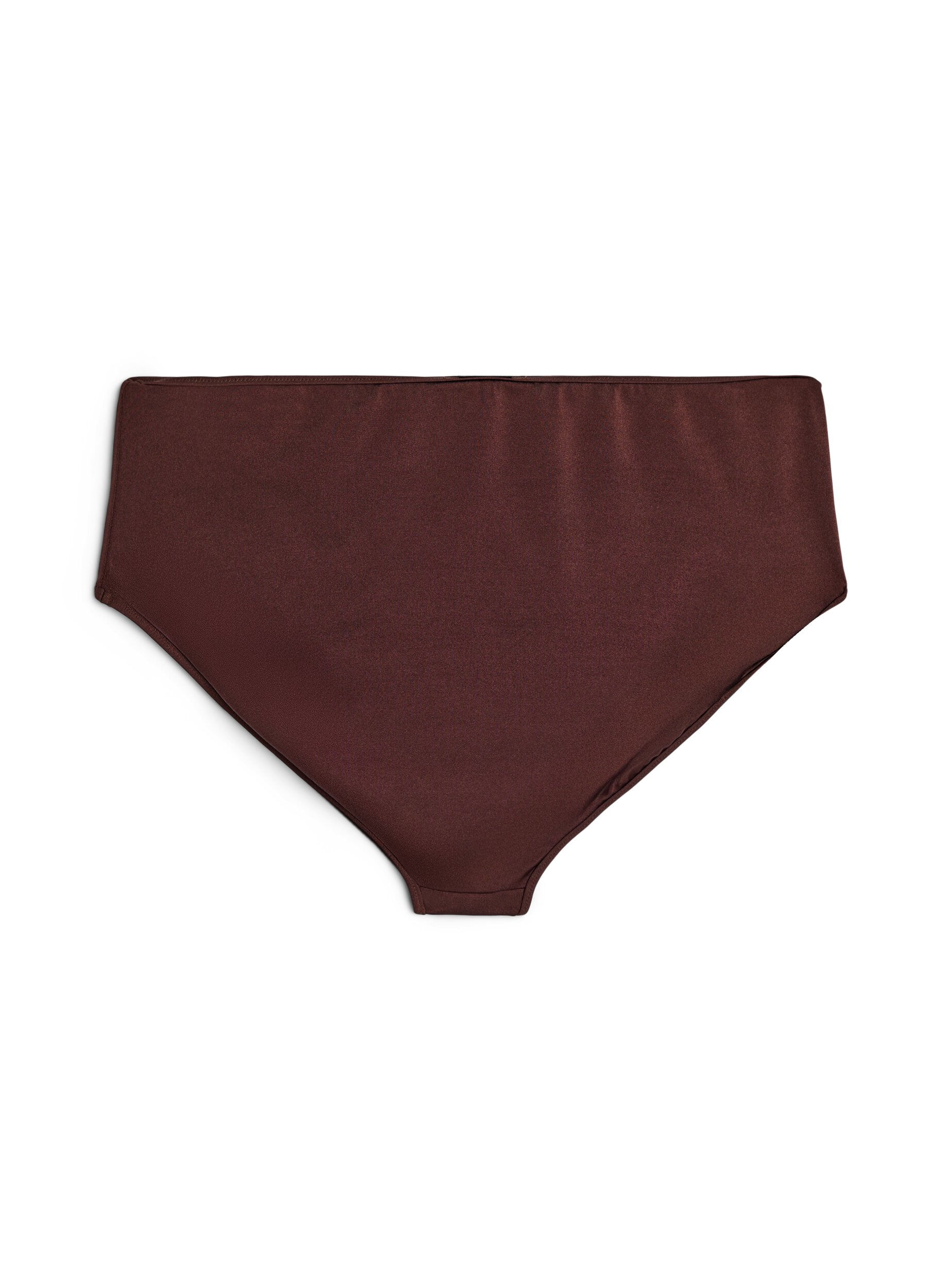 ZizziWende-Bikinihose mit normaler Taillenh&ouml;he, Braun, Packshot image number 1