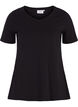 T-shirt en coton uni basique, Noir, Packshot image number 0