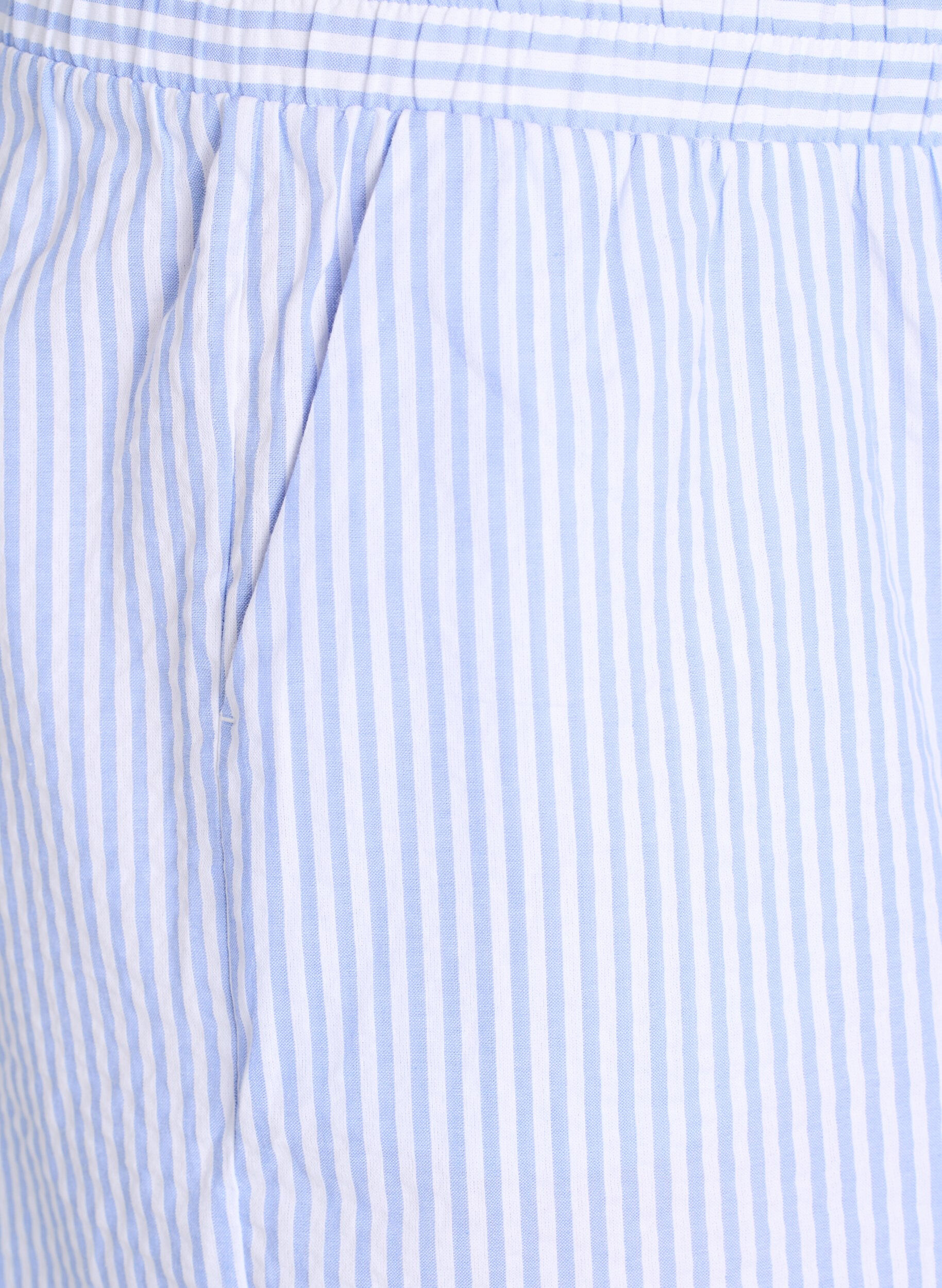 Zizzi FLASH - Short ray&eacute; taille haute, Bleu, Packshot image number 2