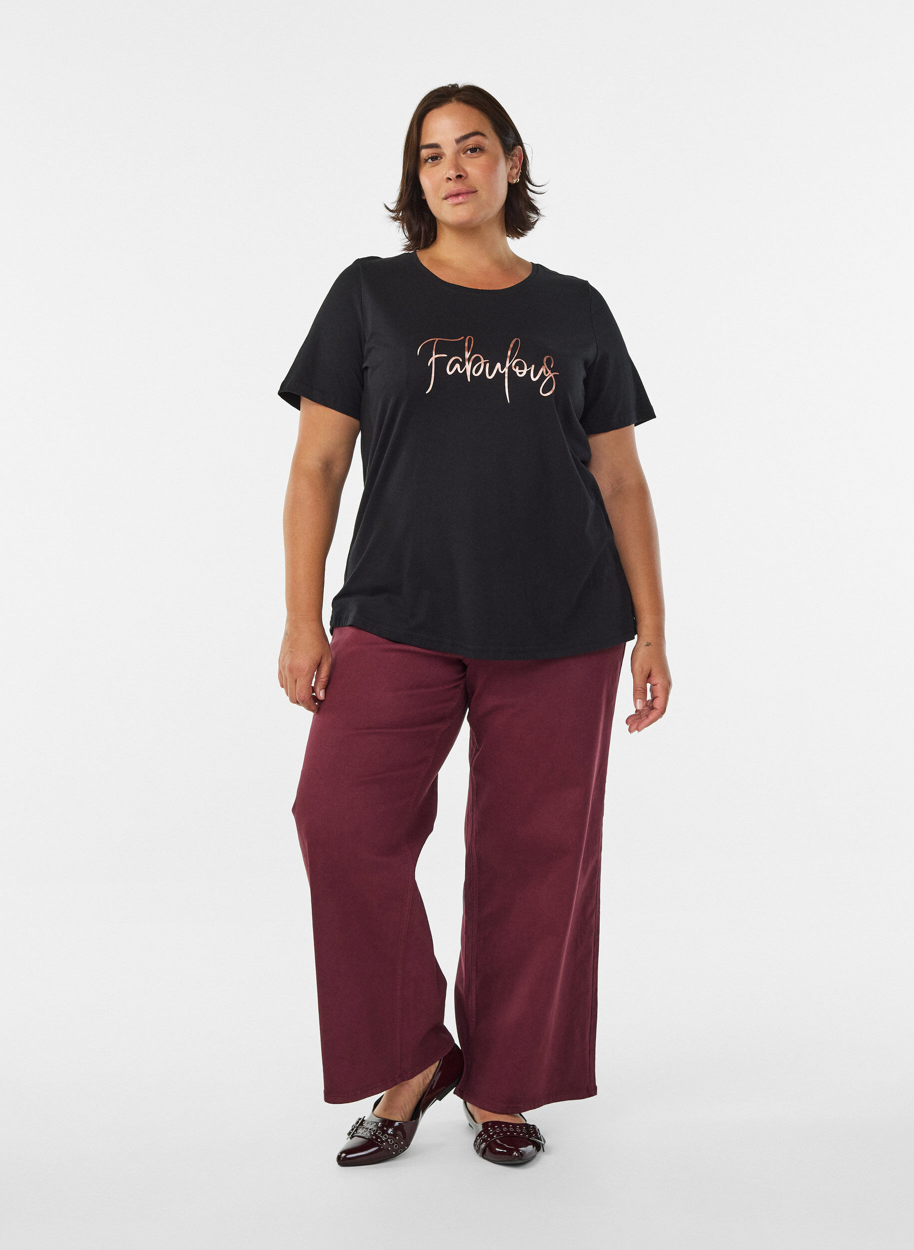 ZizziT-Shirt mit Print, Schwarz, Model image number 1