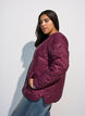 Veste matelass&eacute;e avec boutons-pression et col rond, Bordeaux fonc&eacute;, Model image number 3