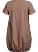 Baumwollkleid mit kurzen &Auml;rmeln, Braun, Packshot image number 1