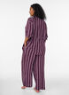 Bas de pyjama ample &agrave; rayures, Bordeaux fonc&eacute;, Model image number 2