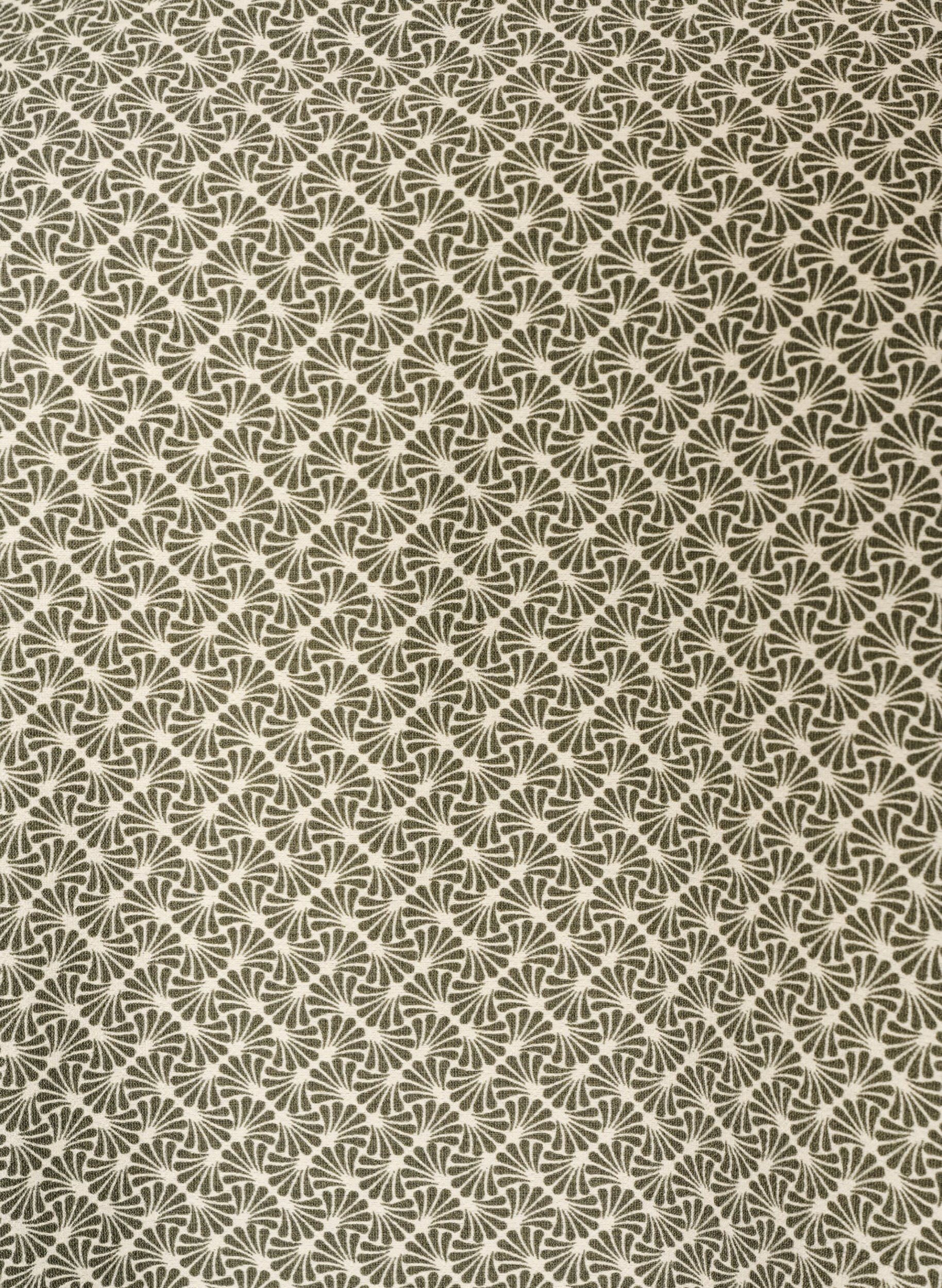 ZizziBlouse imprim&eacute;e en viscose avec manches 3/4, Vert Kaki, Packshot image number 2