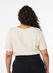 T-shirt imprim&eacute;, Vanille, Model image number 2