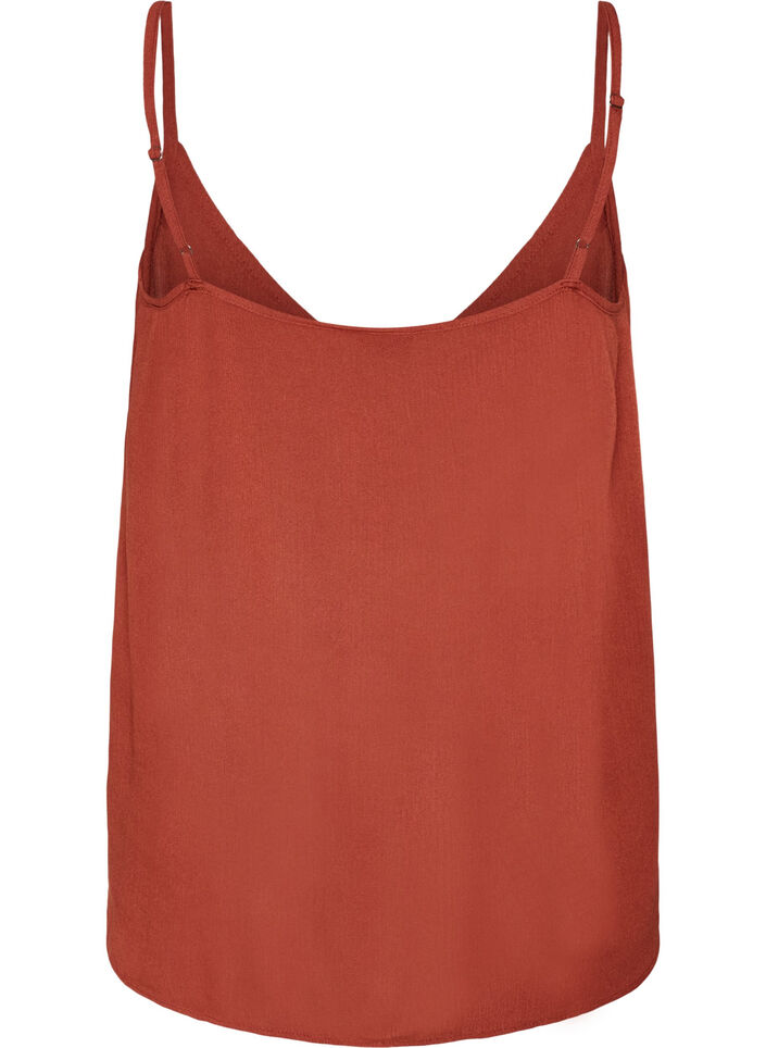 Top &agrave; bretelles en viscose, Bordeaux, Packshot image number 1