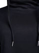 Robe sweat-shirt courte &agrave; col montant et poches, Noir, Packshot image number 2