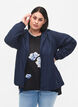 Kurze Jacke mit Kapuze und verstellbarer Saum, Navy Blazer, Model image number 0