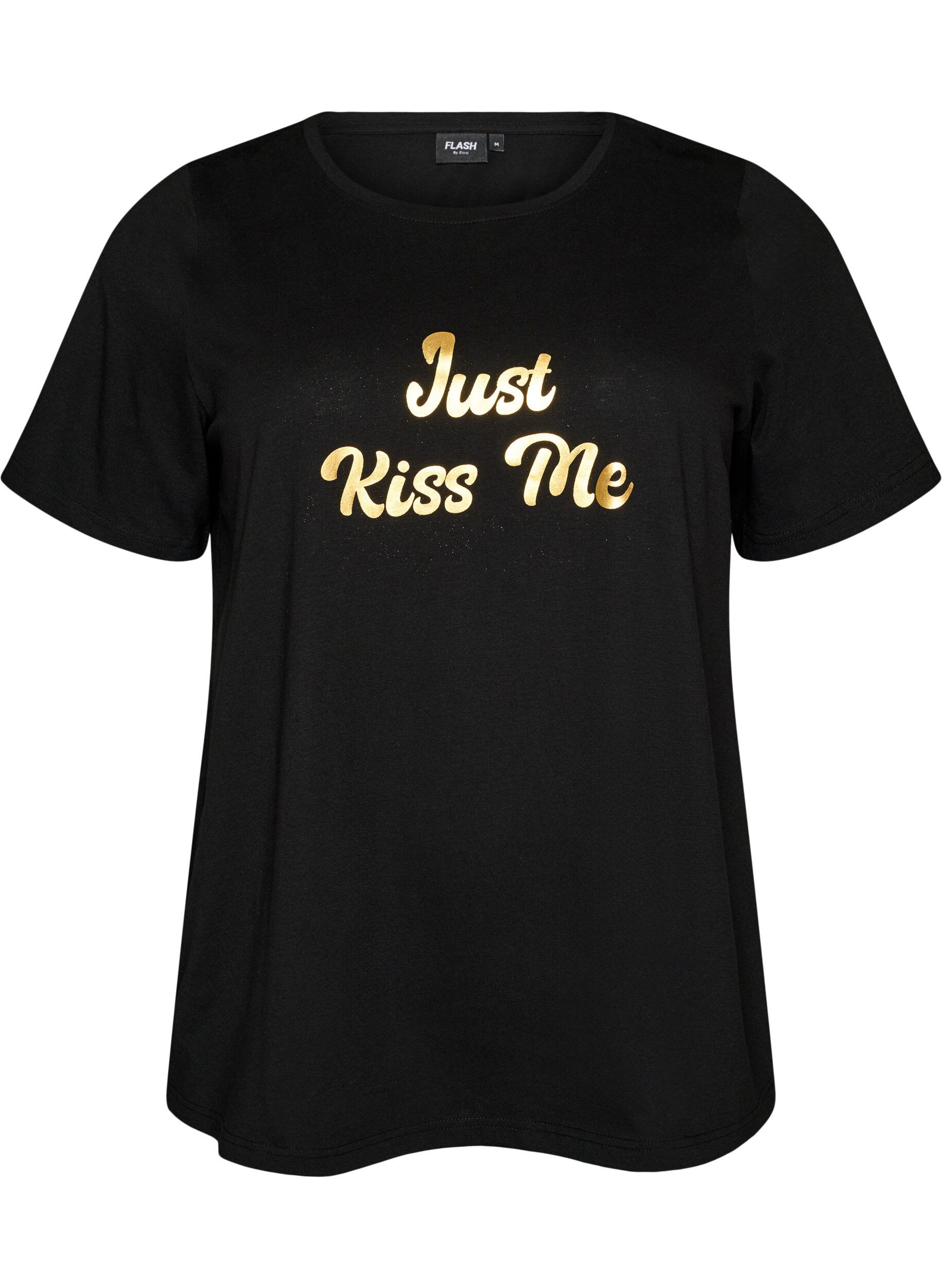 ZizziT-shirt imprim&eacute;, Noir, Packshot image number 0
