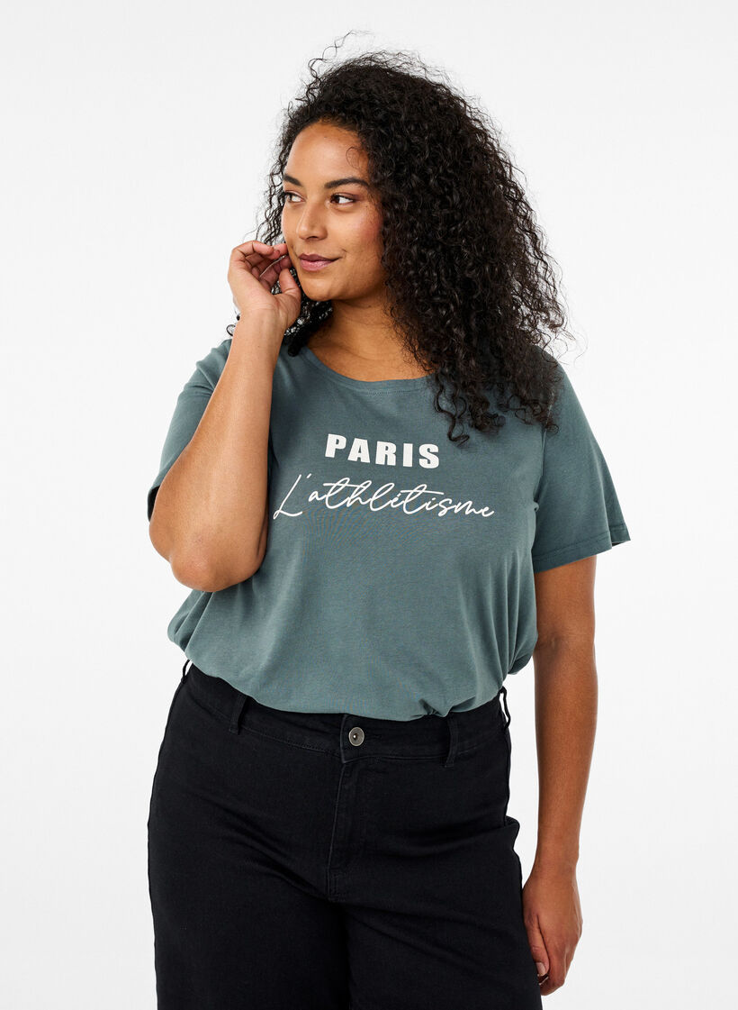FLASH – T-shirt avec motif, Vert clair, Model image number 0