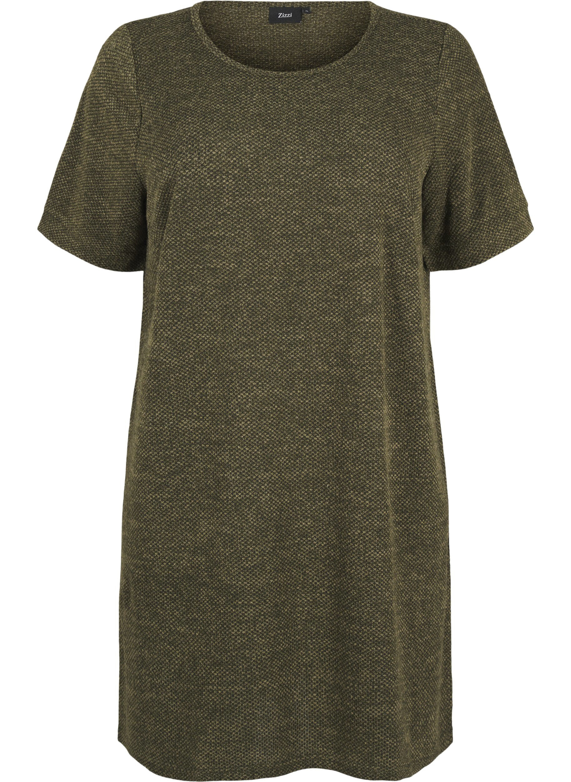 Zizzi Robe t-shirt &agrave; manches courtes, Winter Moss, Packshot image number 0